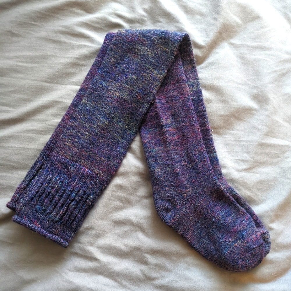 Galaxy Purple Over the Knee Socks